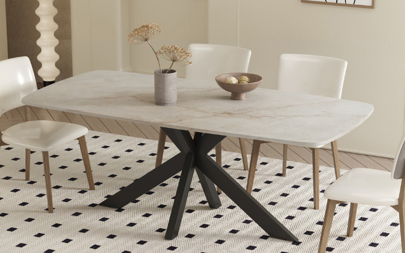 Eettafel Apollo Shakespear Beige | 180 cm