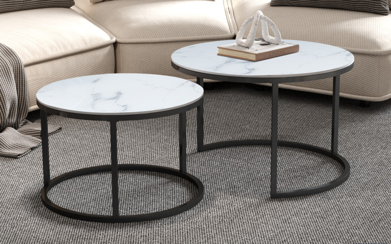 Salontafelset Boston wit