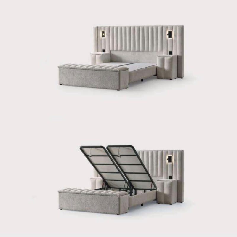 Boxspring Florida set met opbergruimte - Afbeelding 2