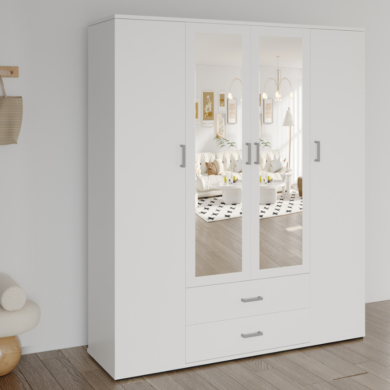 Kledingkast Marc wit | 160 cm