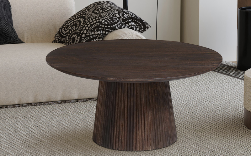Salontafel Miguel mango donkerbruin