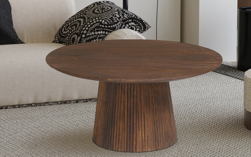 Salontafel Miguel mango lichtbruin