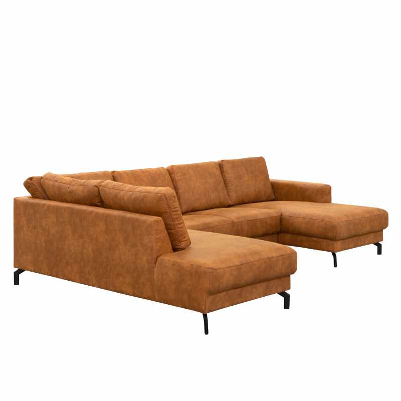 Hoekzetel Diano Preston Cognac | U-zit - Afbeelding 2