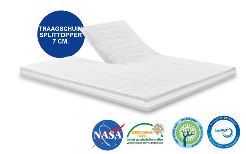 Splittopper Nasa Traagschuim 7 cm